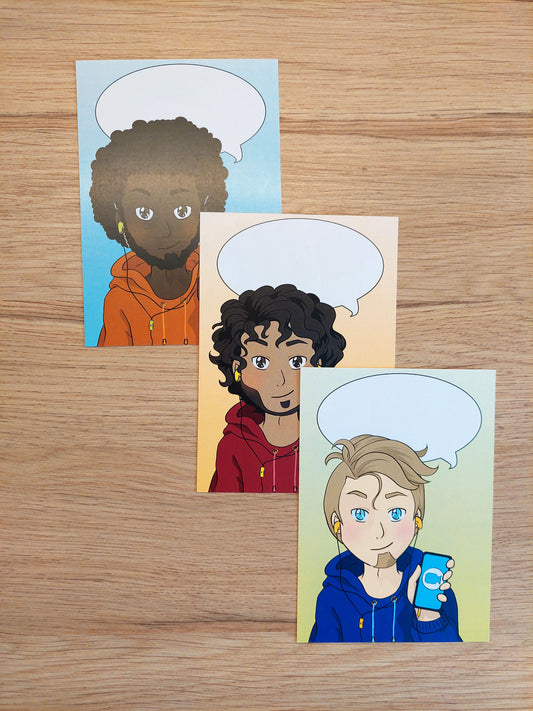 Etätreffataan! -postikortti (poika)